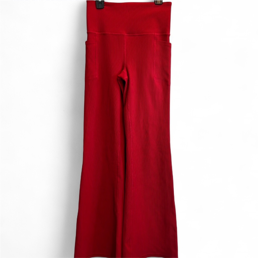 Athleta Red Flared High-Rise Leggings - Picture 2 of 6